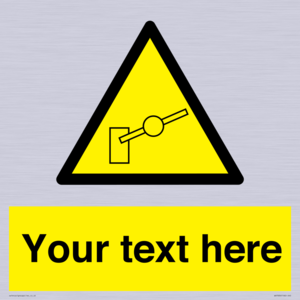 Custom warning barrier